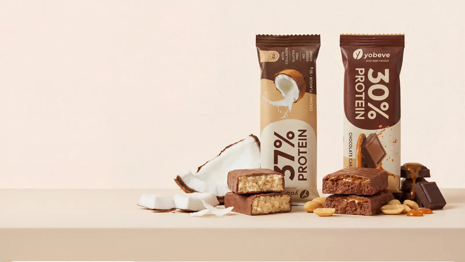 box of yobeve protein bars for buying protein bars in Vietnam